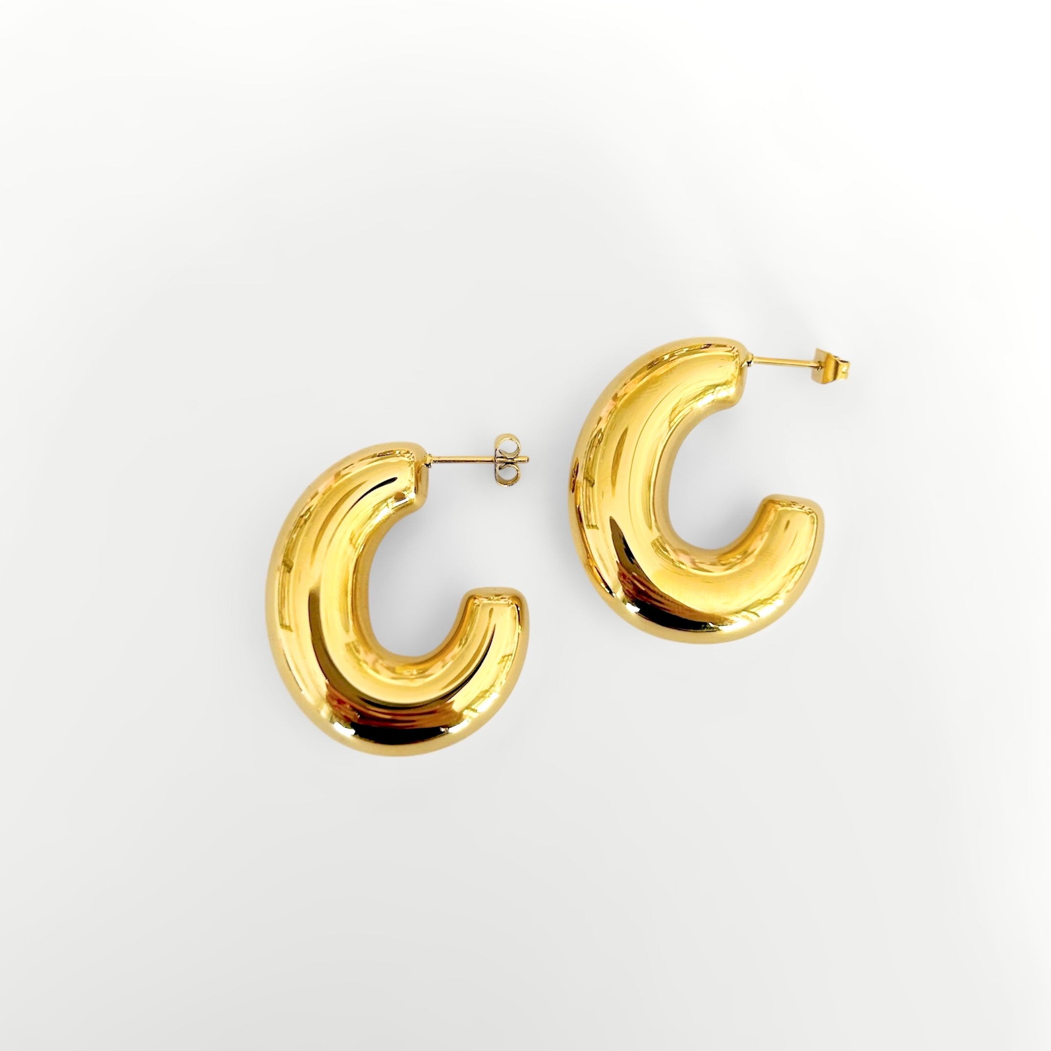 Hoops medias chunky gold