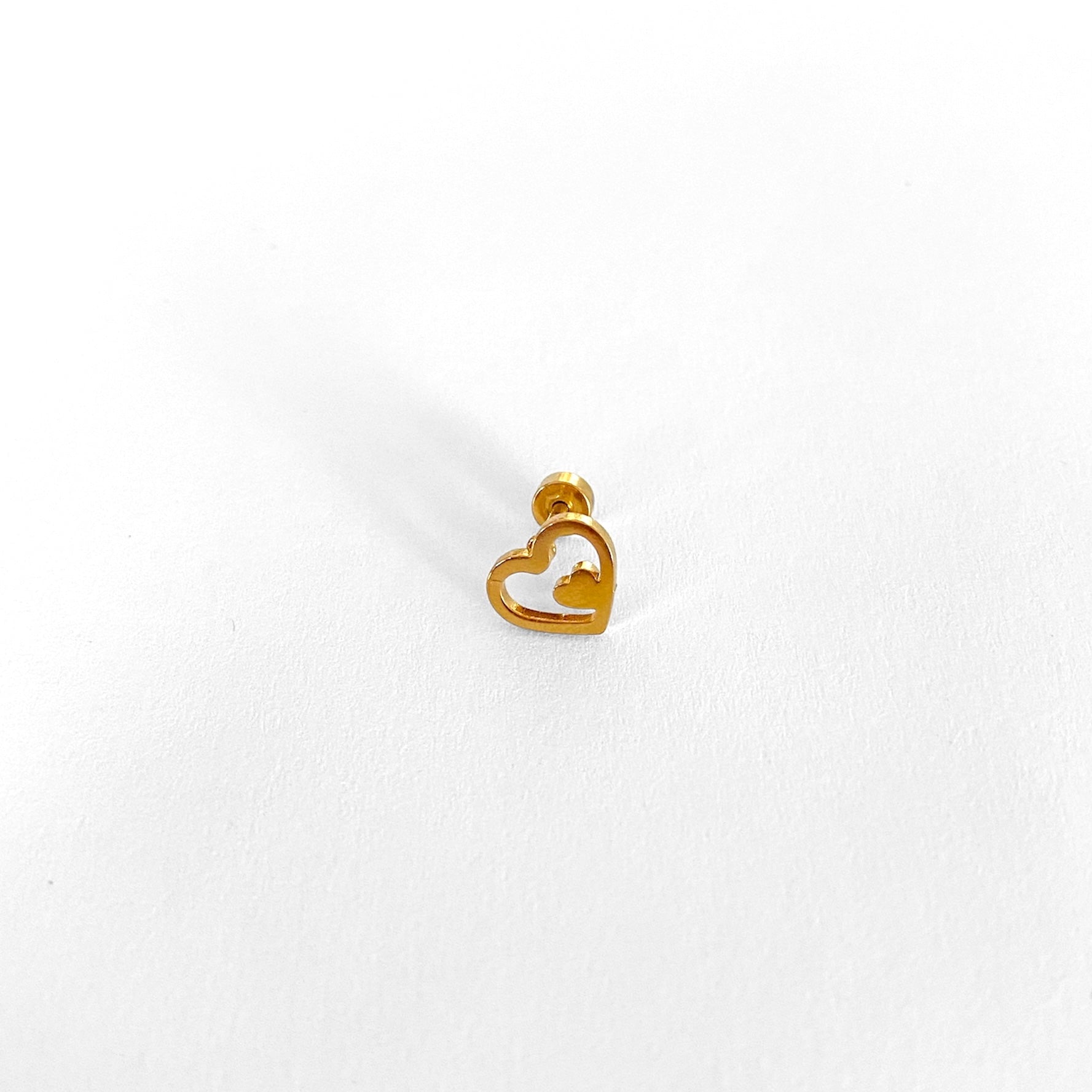 Piercing corazón doble