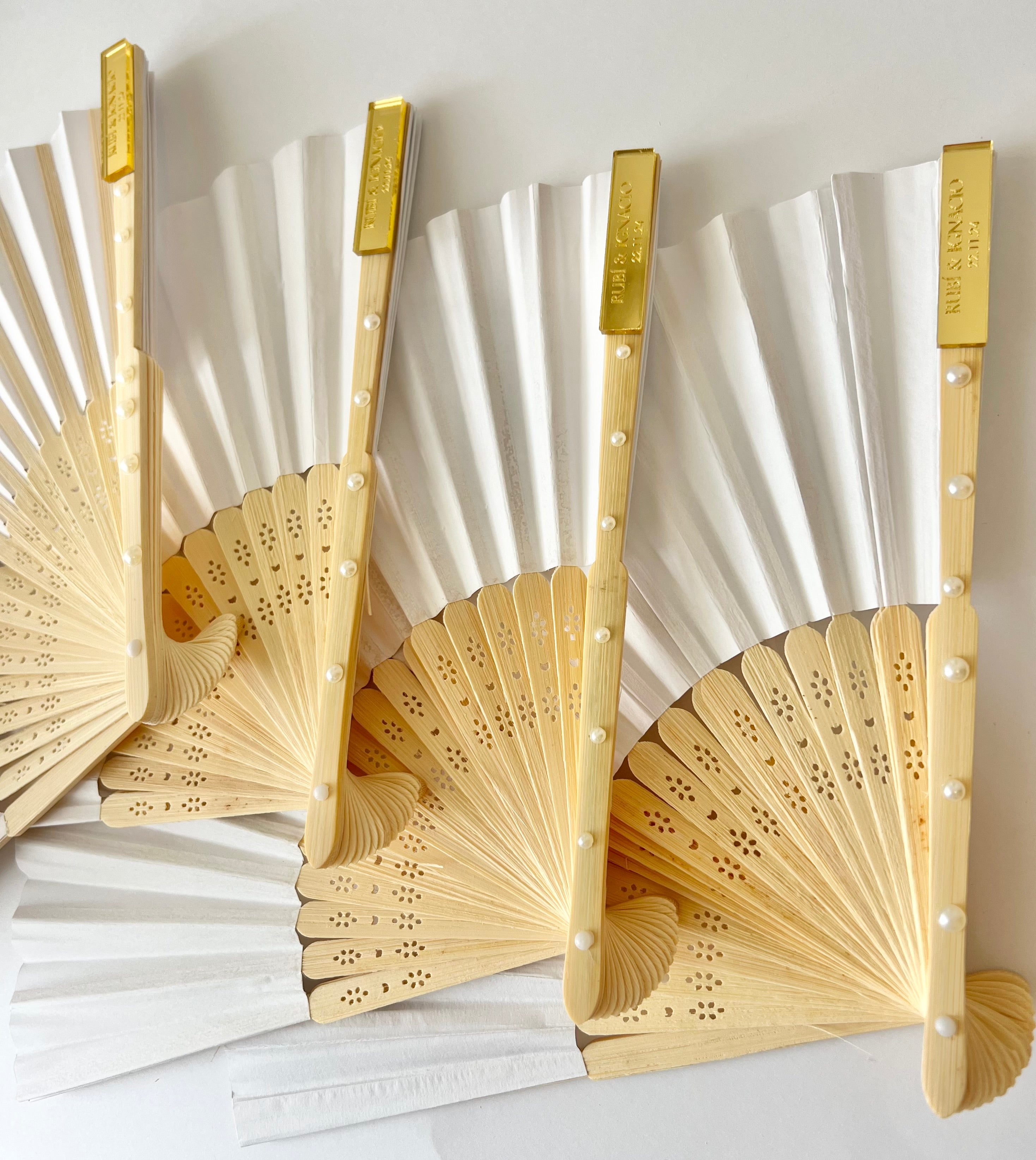 Abanicos boda personalizados (paquete)