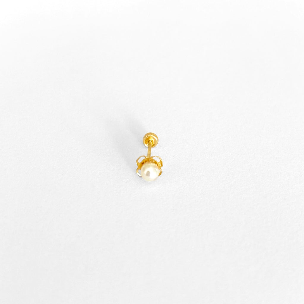 Piercing perla flor Oro10K