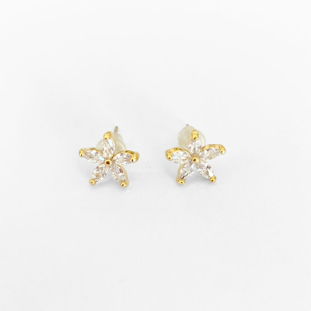 Broqueles flor mini zirc