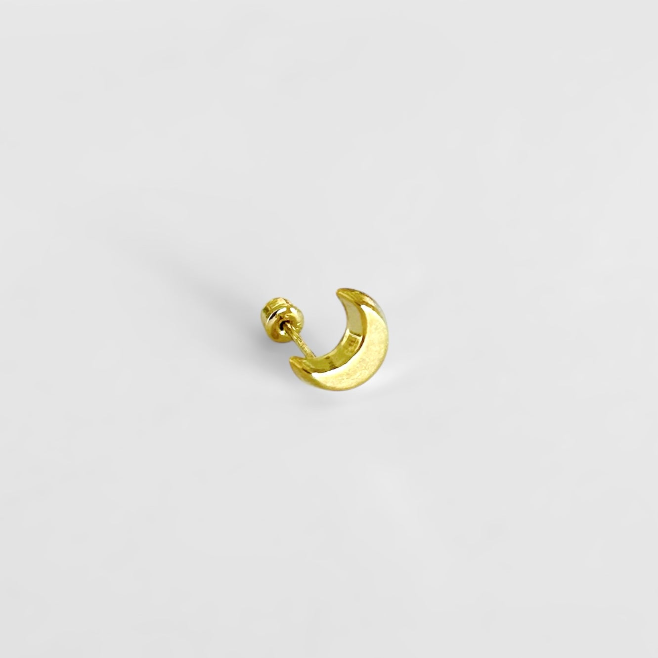 Piercing luna lisa oro10k