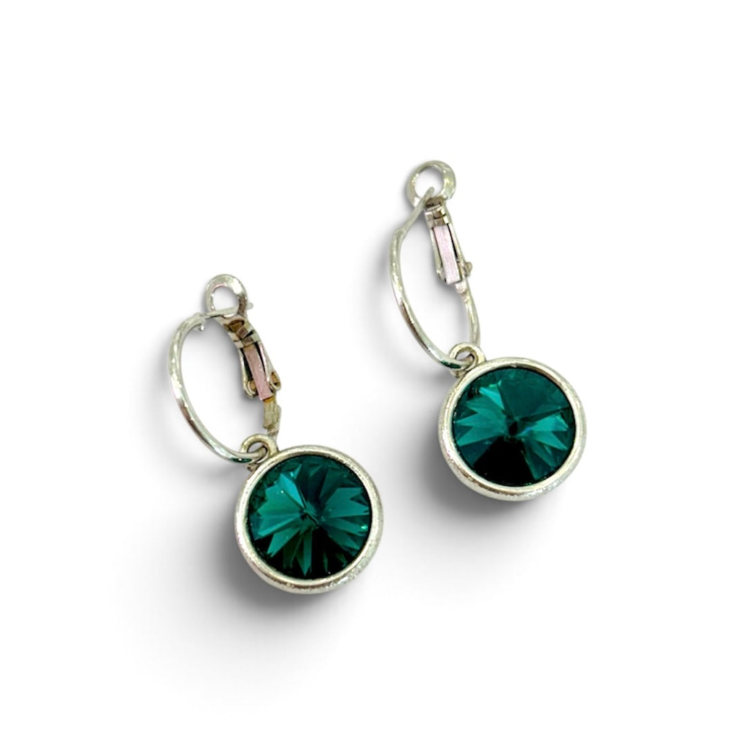Aretes plata SW verde
