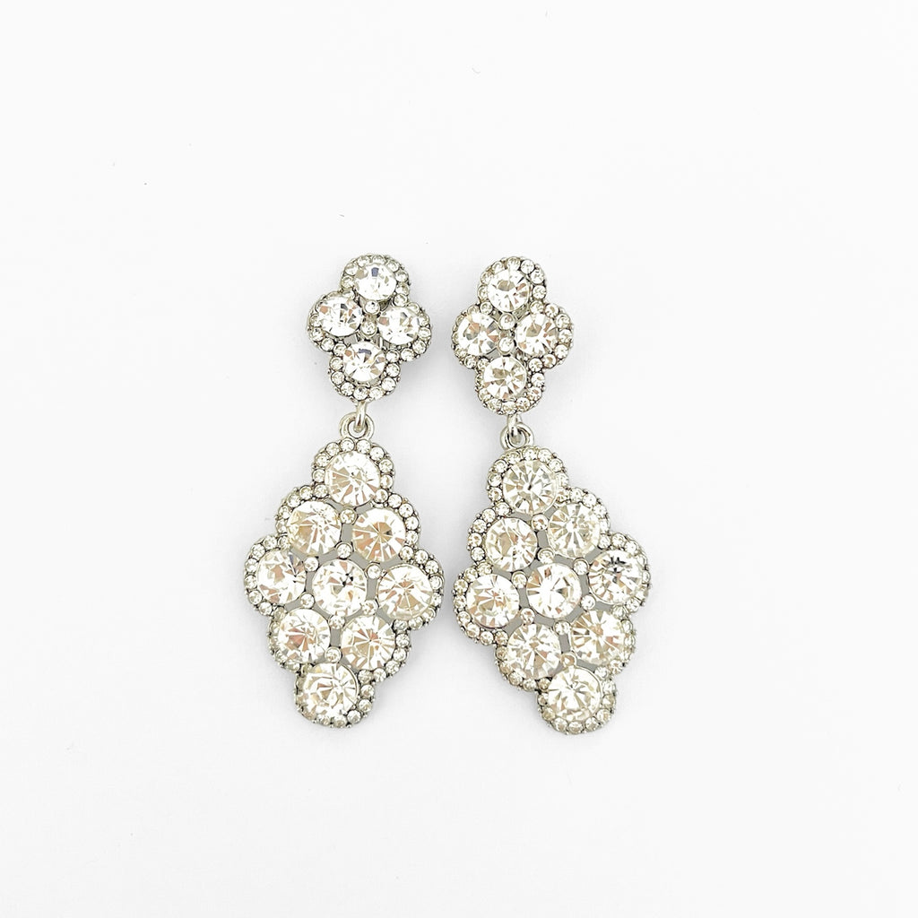 Aretes cristal racimo