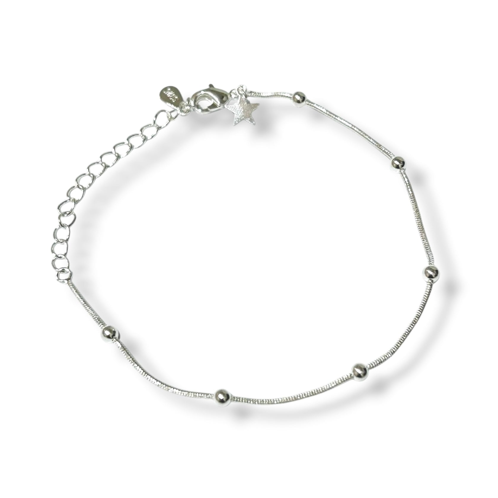 Pulsera bolitas plata