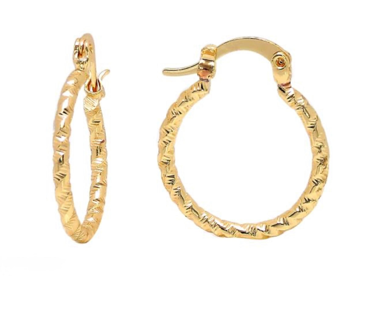 Arracadas chicas diamantadas