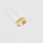 Earcuff triple perlas