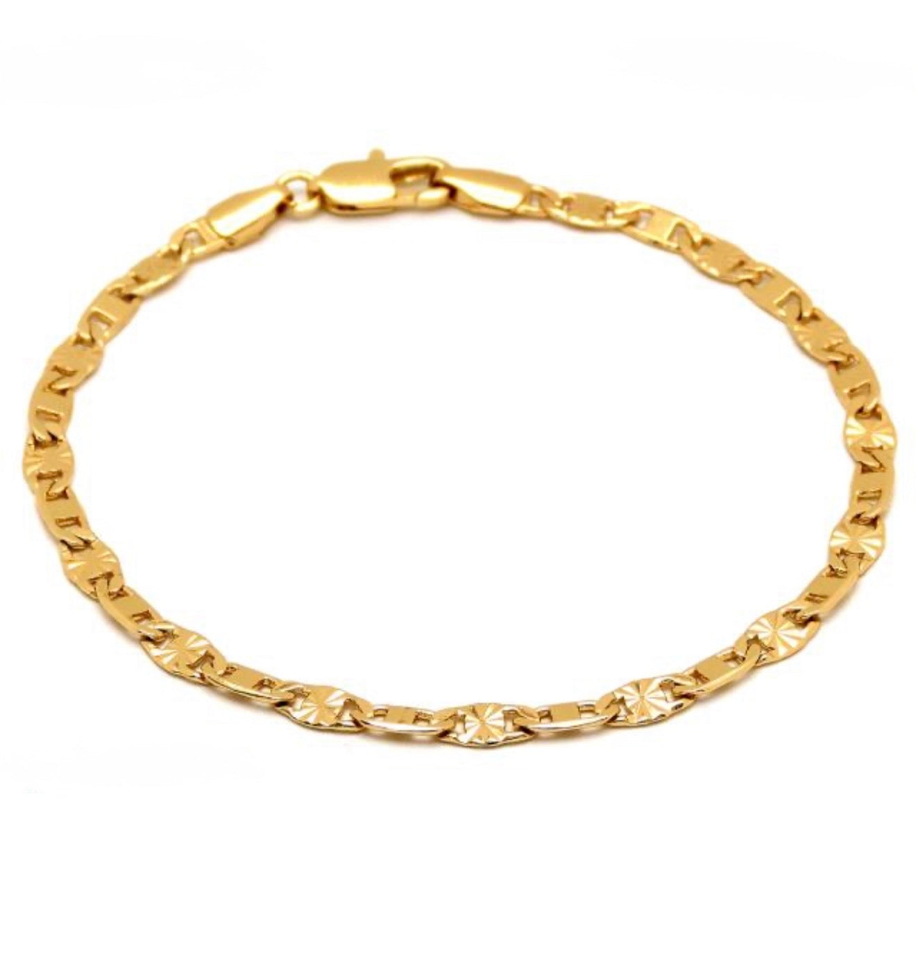 Pulsera dorada bicelada