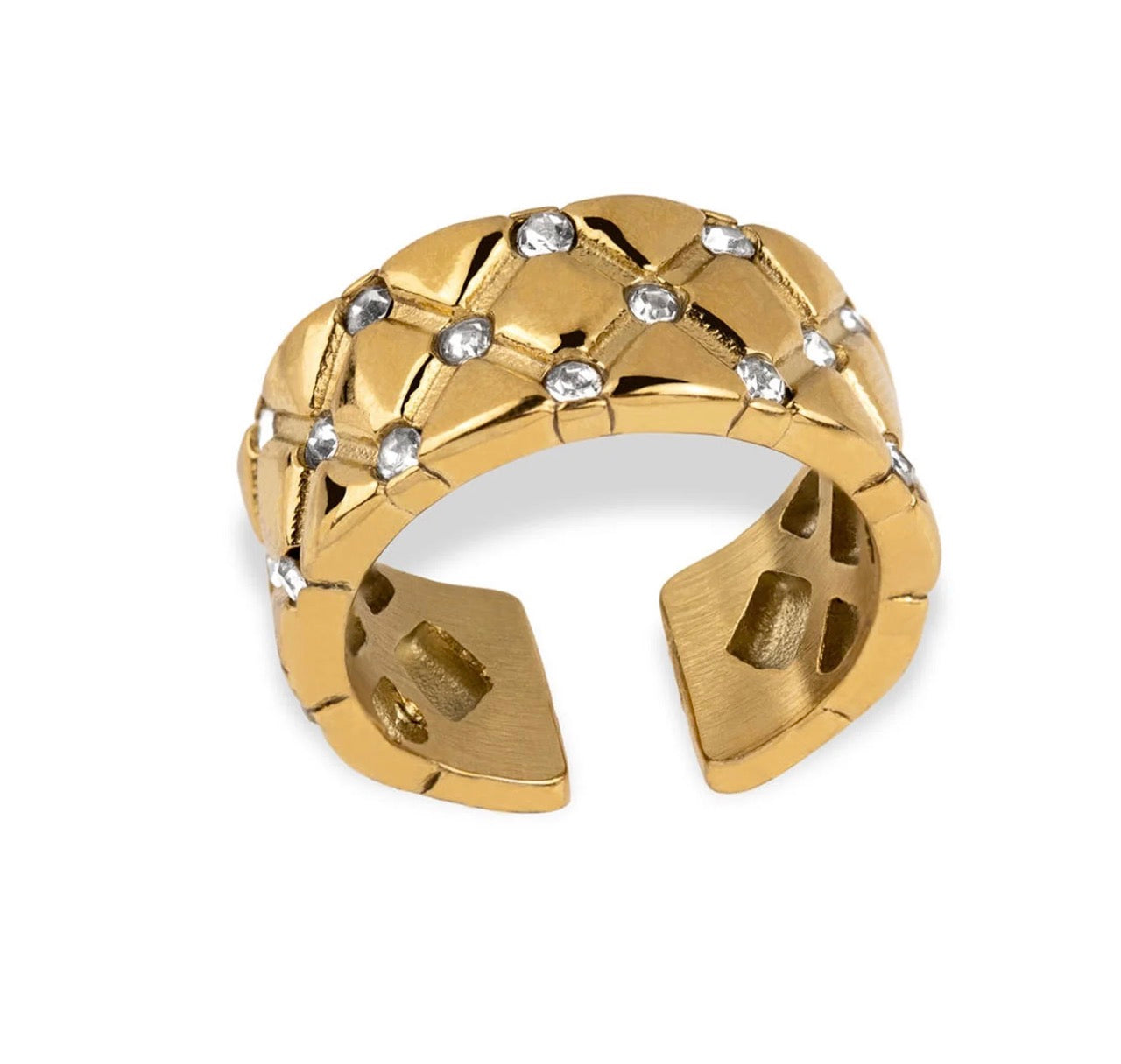 Anillo belly dorado
