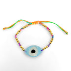 Rainbow blue Eye bracelet
