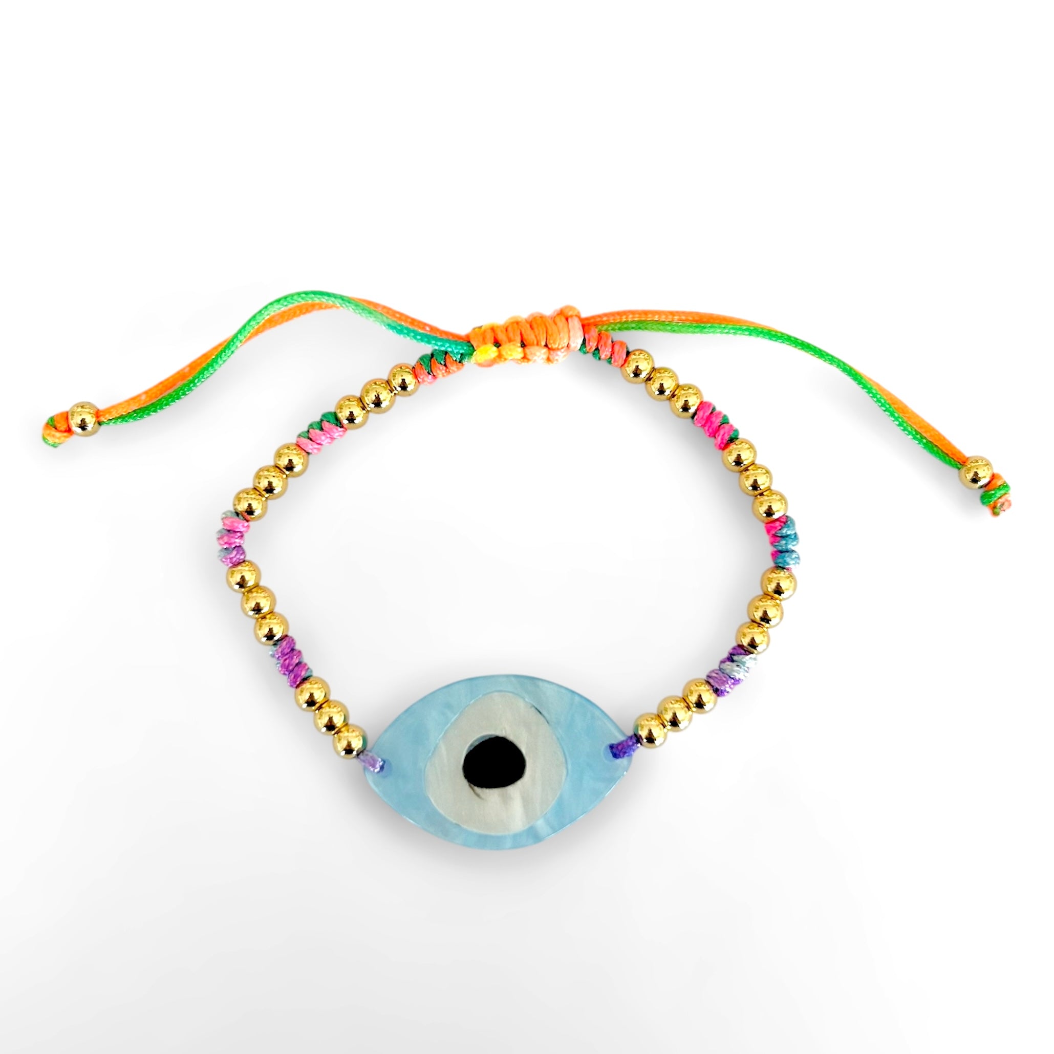 Rainbow blue Eye bracelet