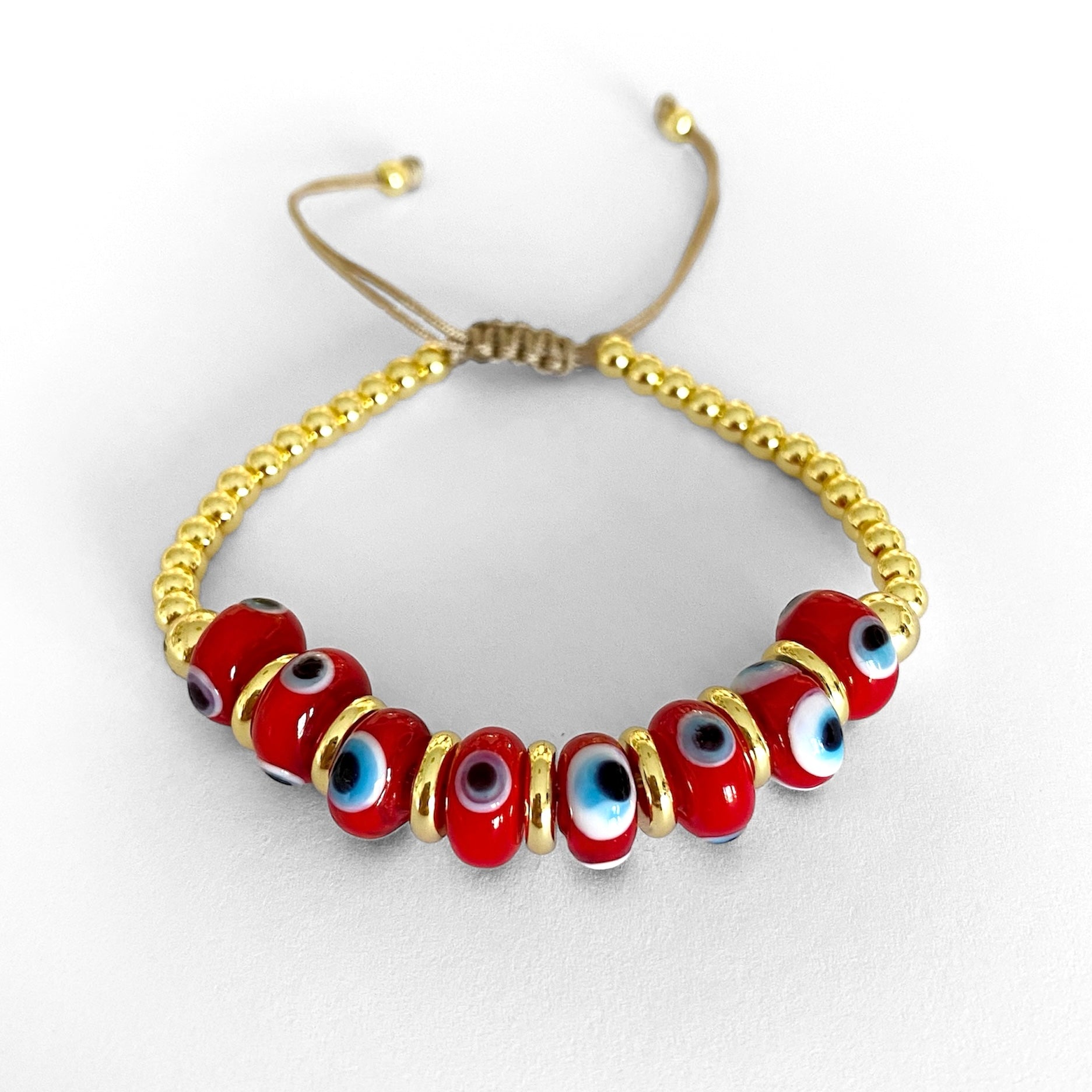 Pulsera red eyes dorada