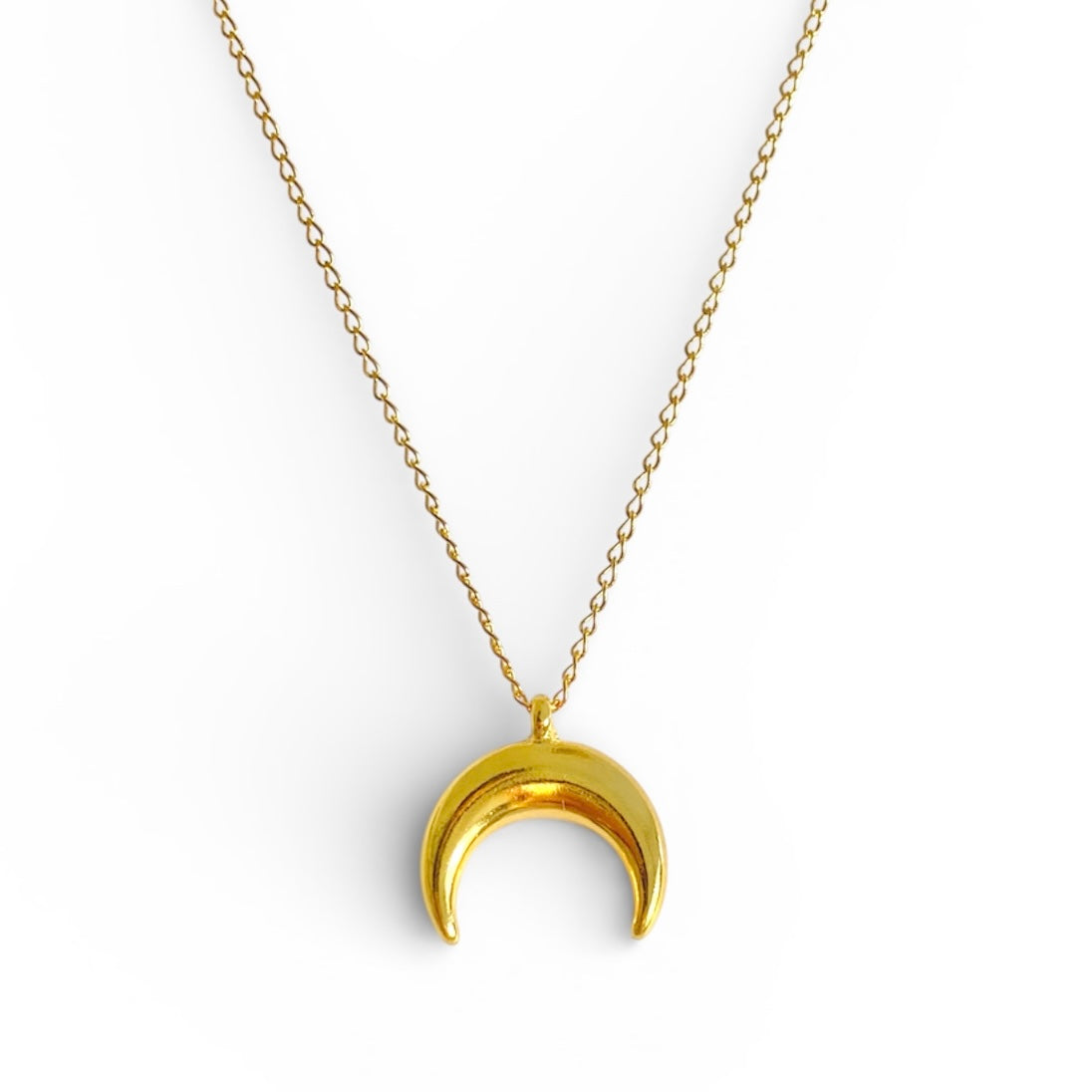 Cadena luna dorada