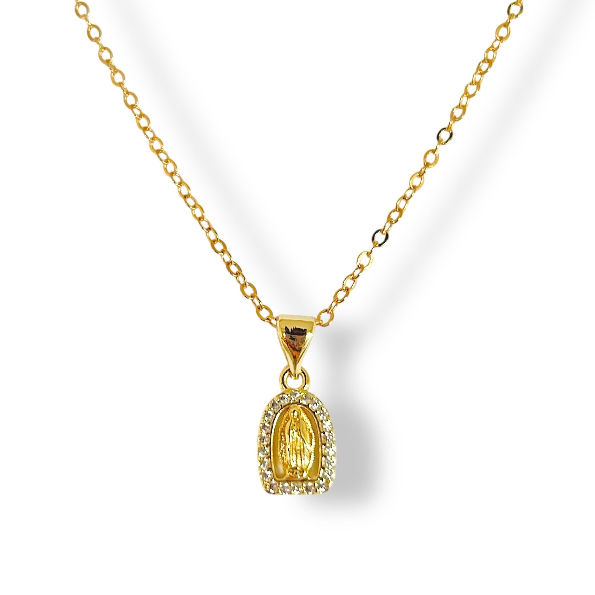 Cadena Virgen zirconia