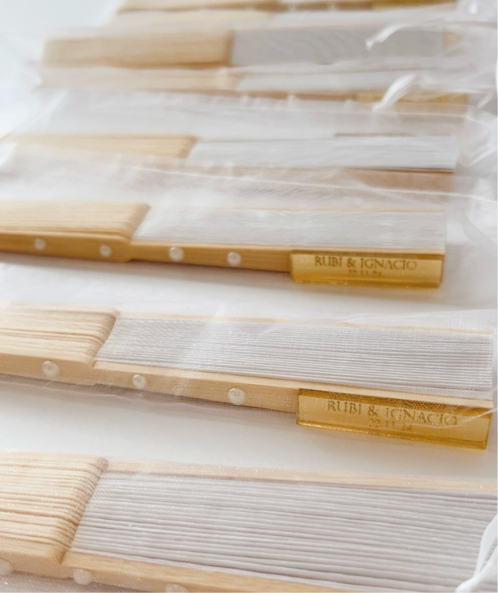 Abanicos boda personalizados (paquete)