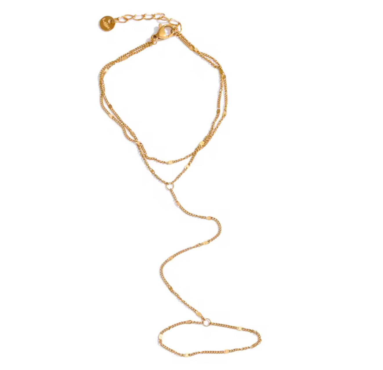 Pulsera anillo cadena