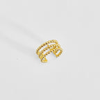 Earcuff triple dorado