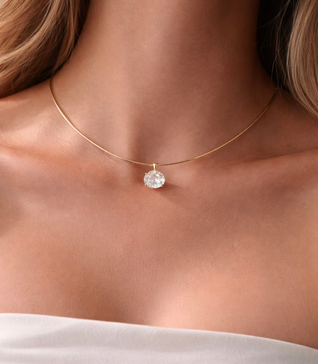 Gold Choker Moissanite Pre-order