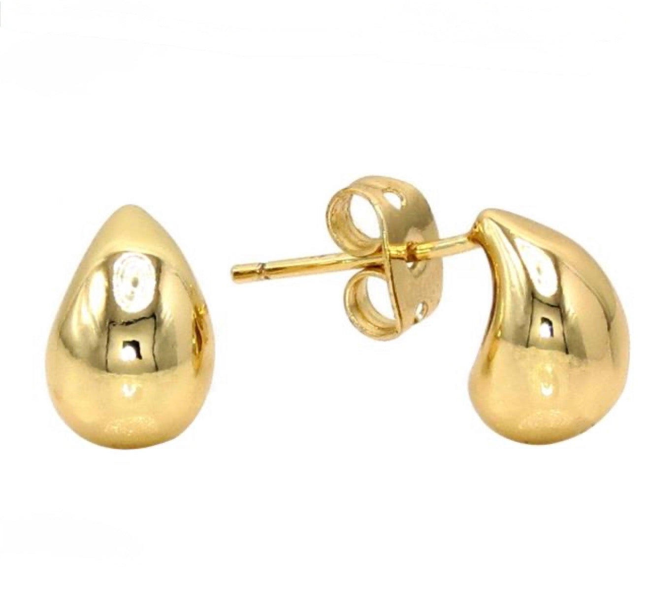 Broqueles gota dorada oro lam