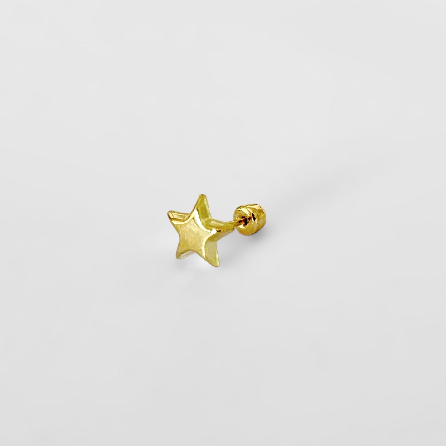 Piercing Estrella lisa Oro10k