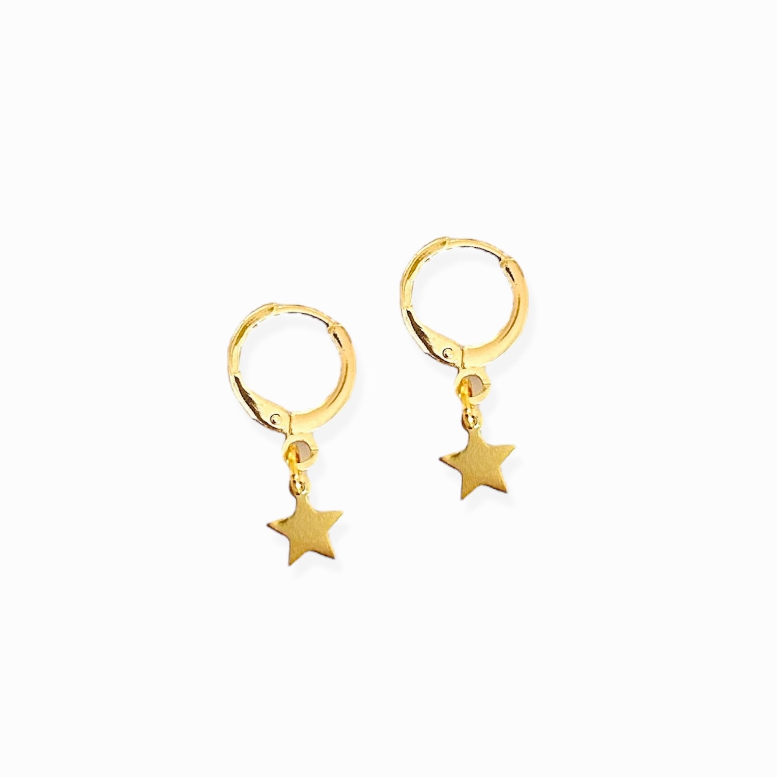 Aretes arracada estrella