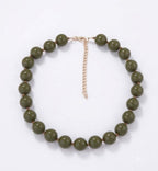 Collar Ginebra verde olivo