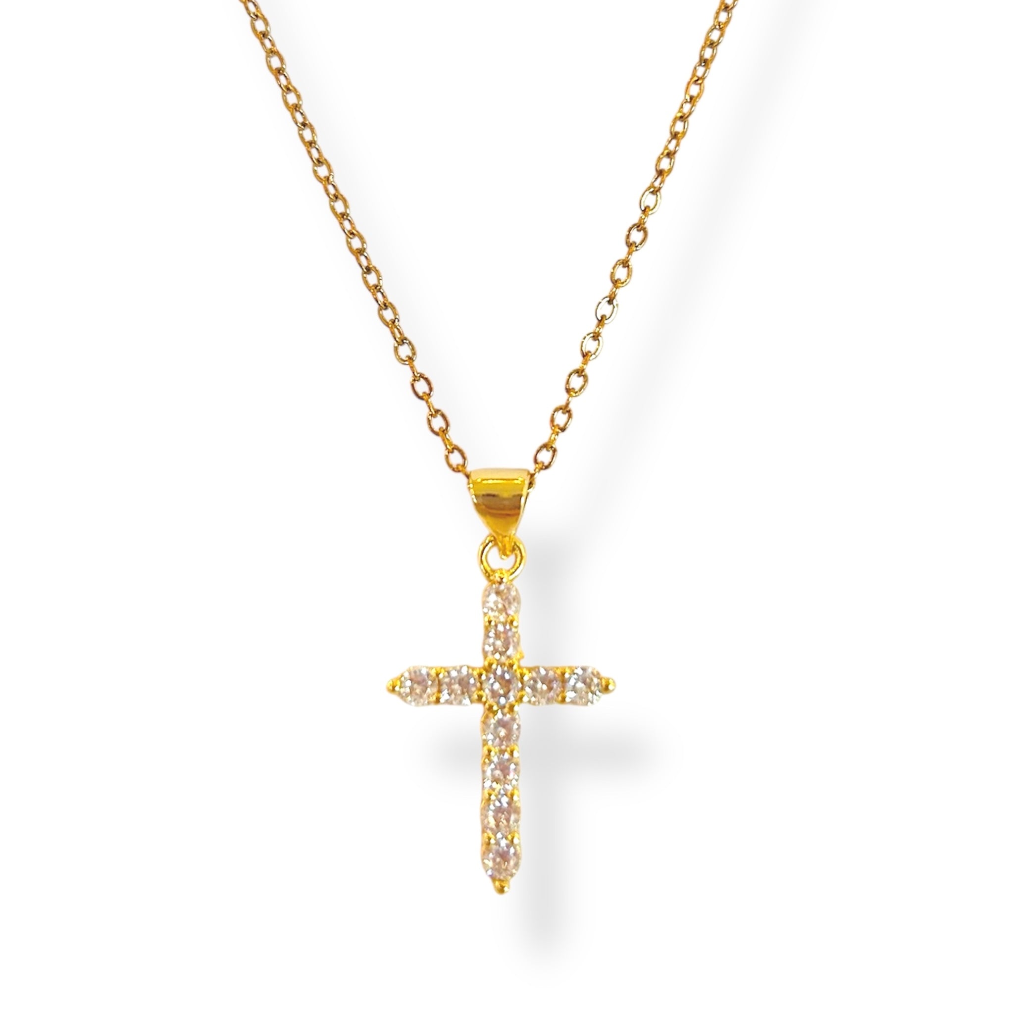Cadena cruz zirconia