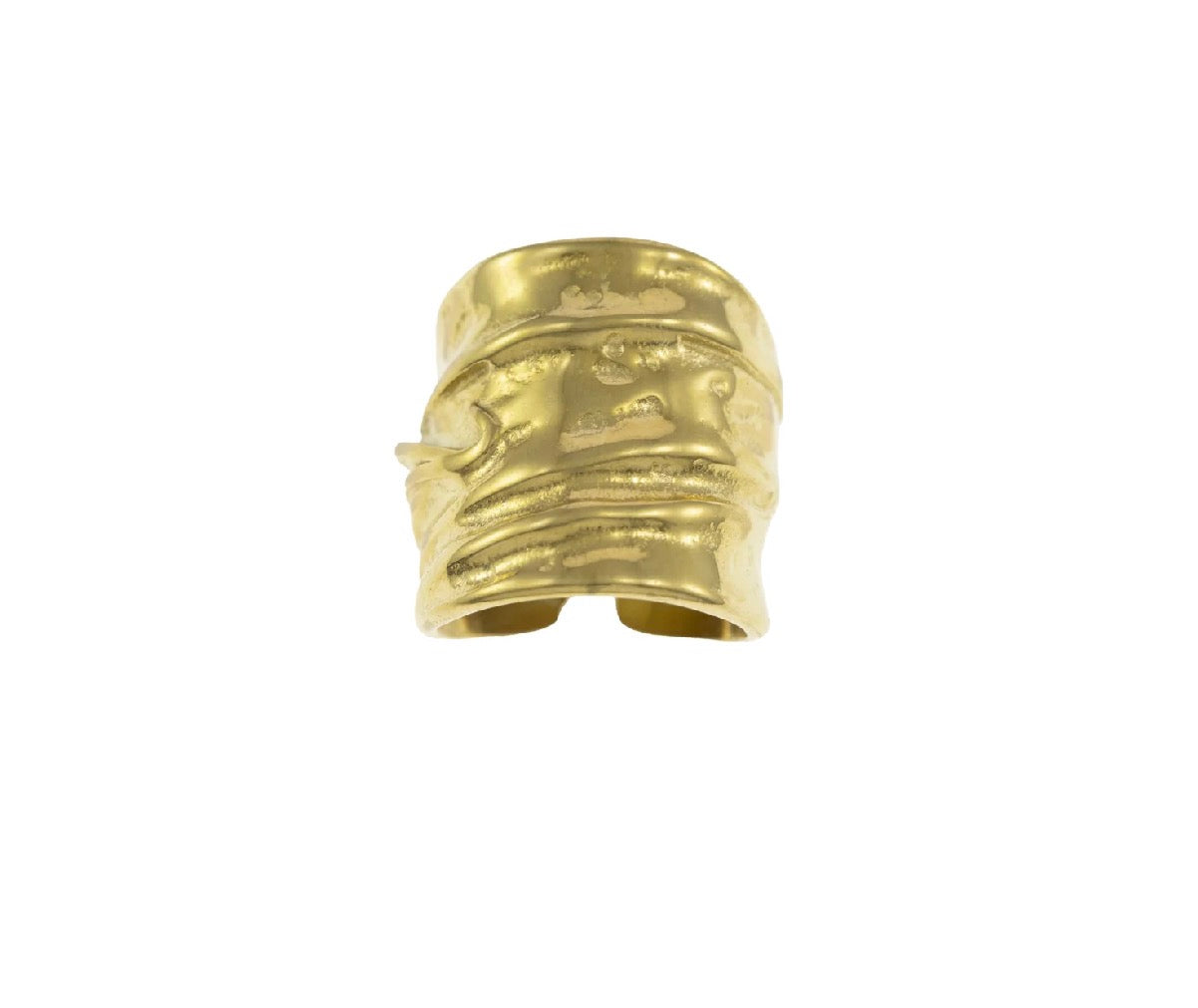 Anillo textura dorado
