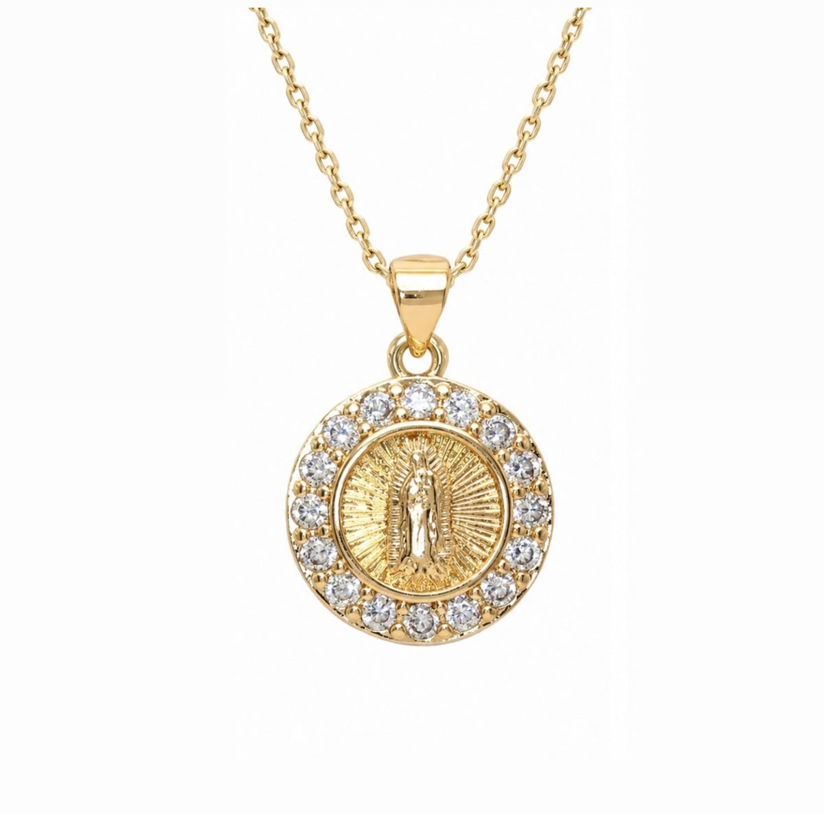 Collar virgen circular zirconia