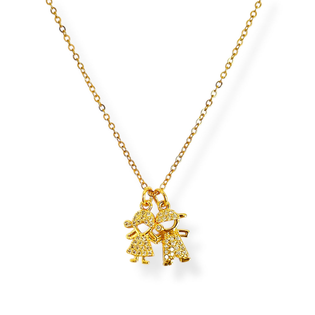 Cadena niña y niño zirc
