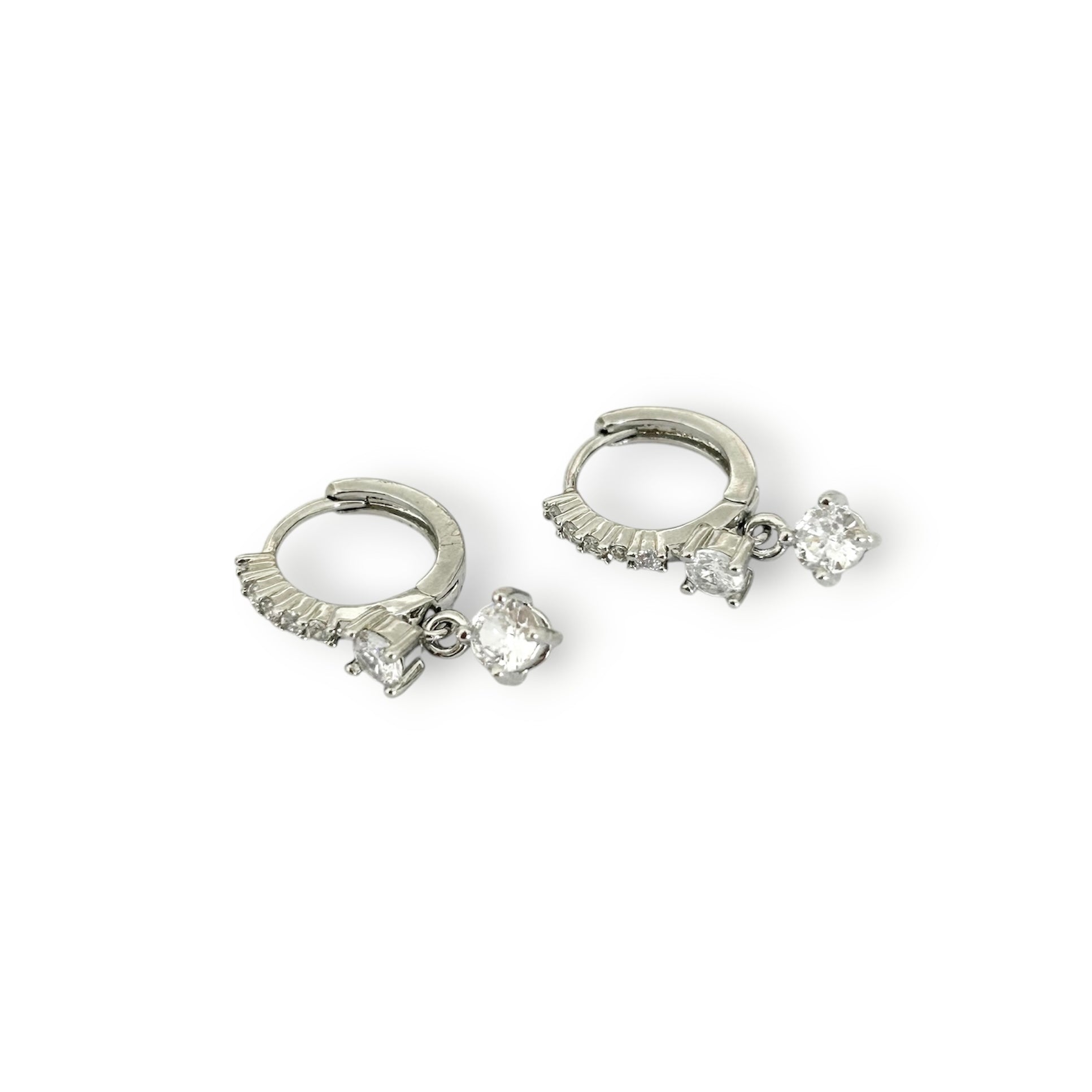 Huggies doble zirc plata