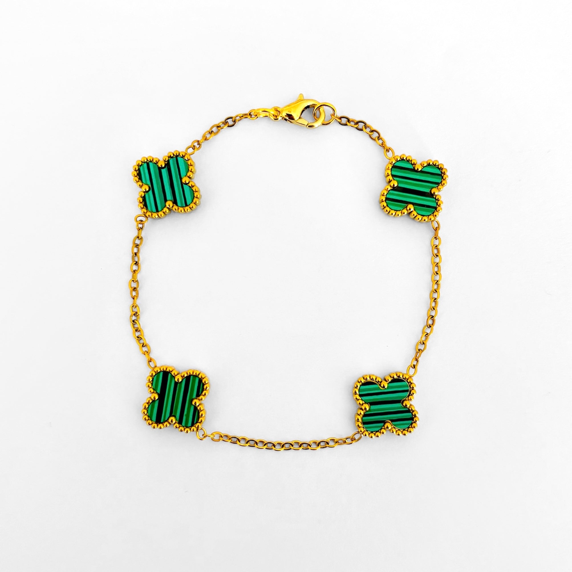 Pulsera trébol verde