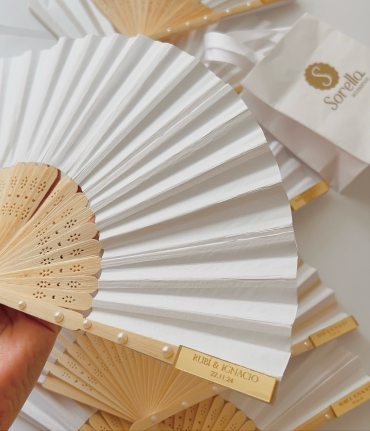 Abanicos boda personalizados (paquete)