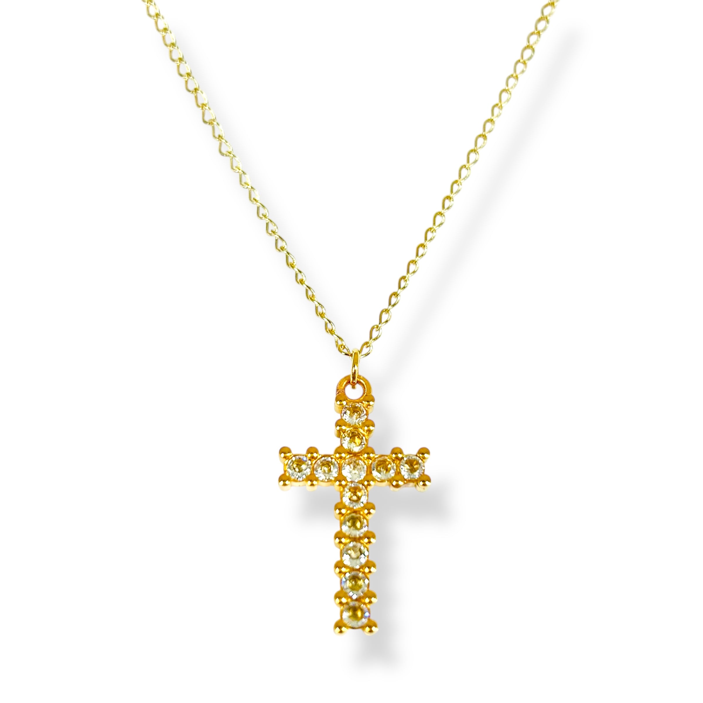 Cadena cruz zirconias