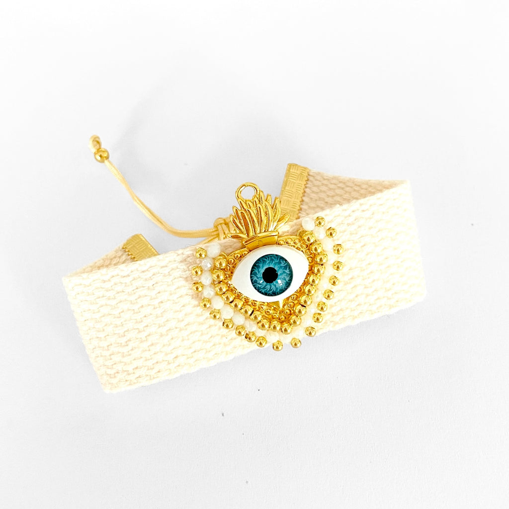 Pulsera tejida queen Eye