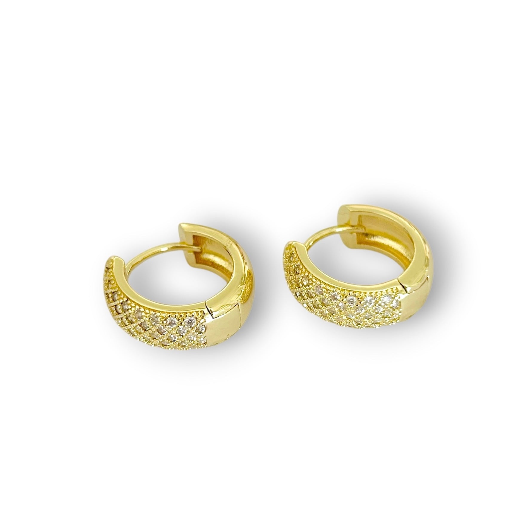 Huggies multi zirconia doradas