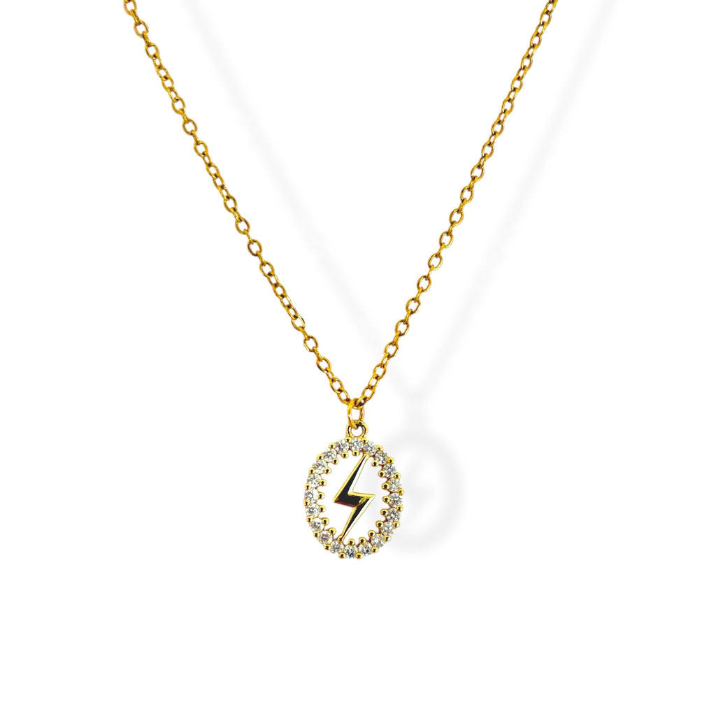 Cadena rayo zirconia