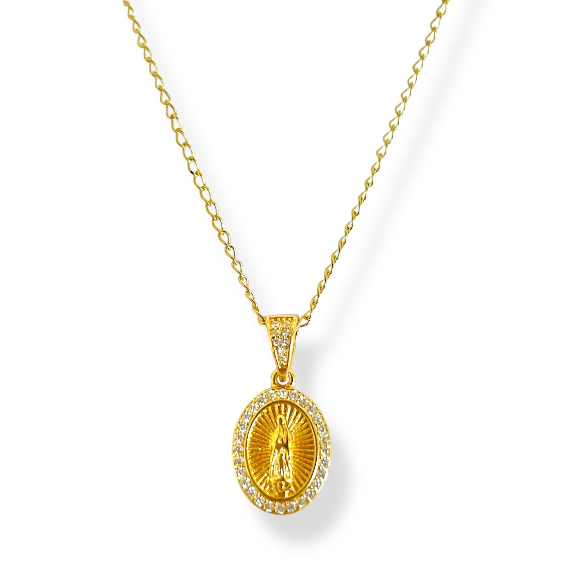 Cadena Virgen zirconia