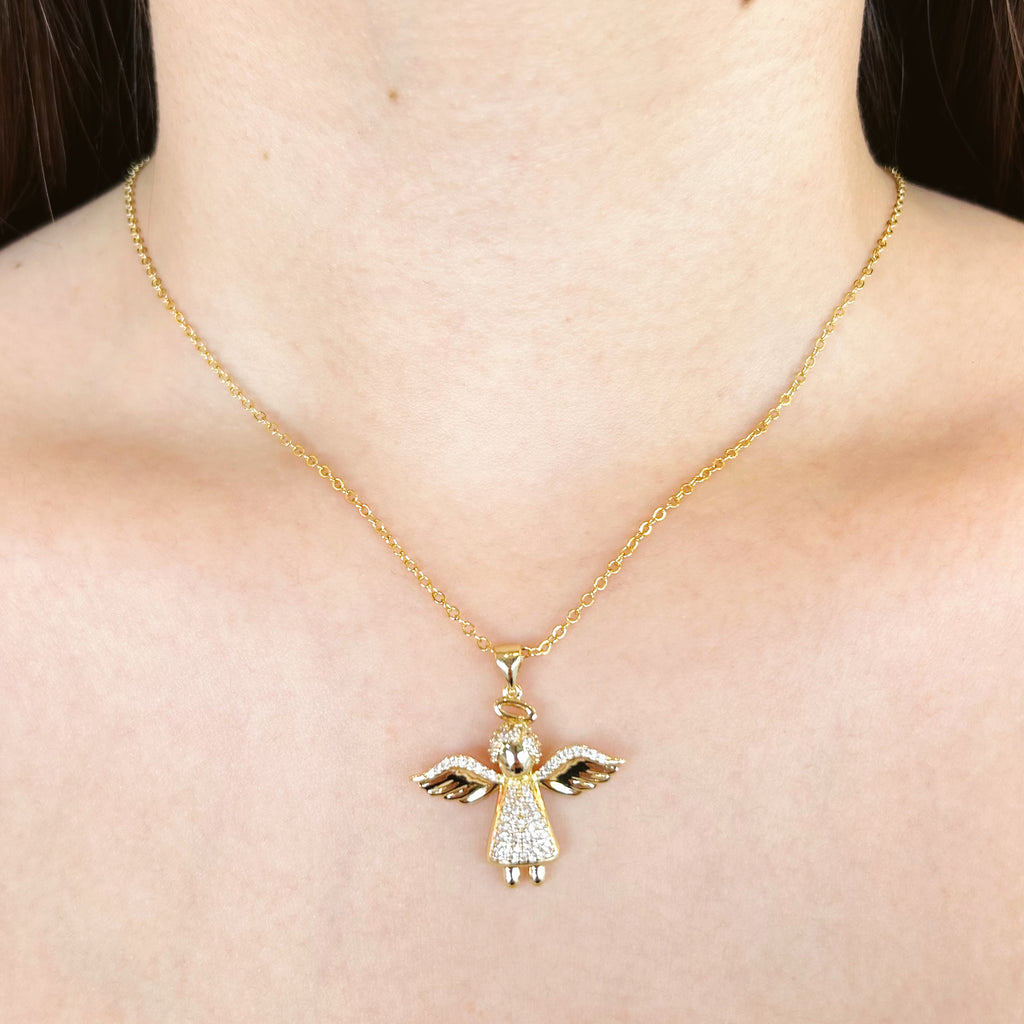 Cadena ángel zirconia