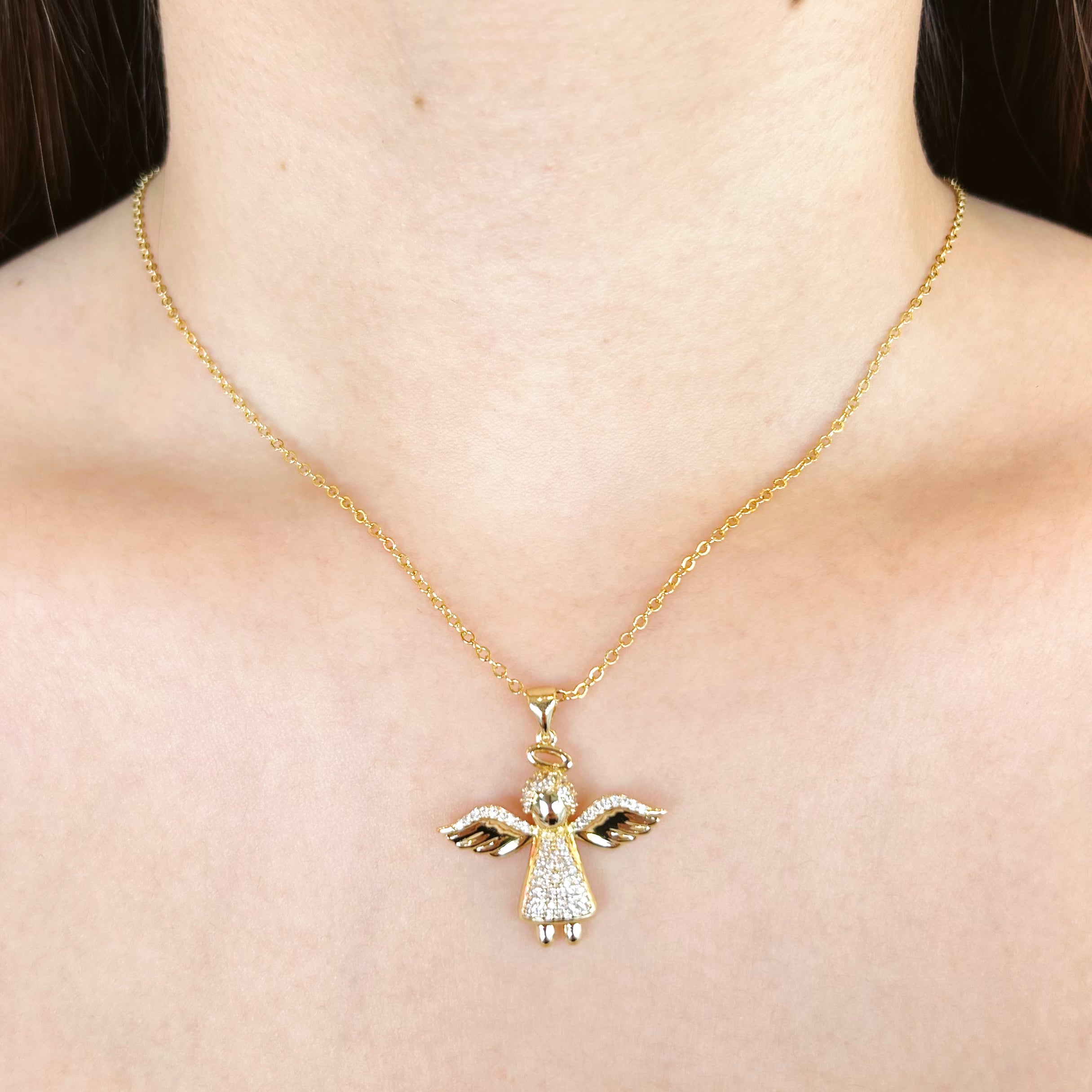 Cadena ángel zirconia