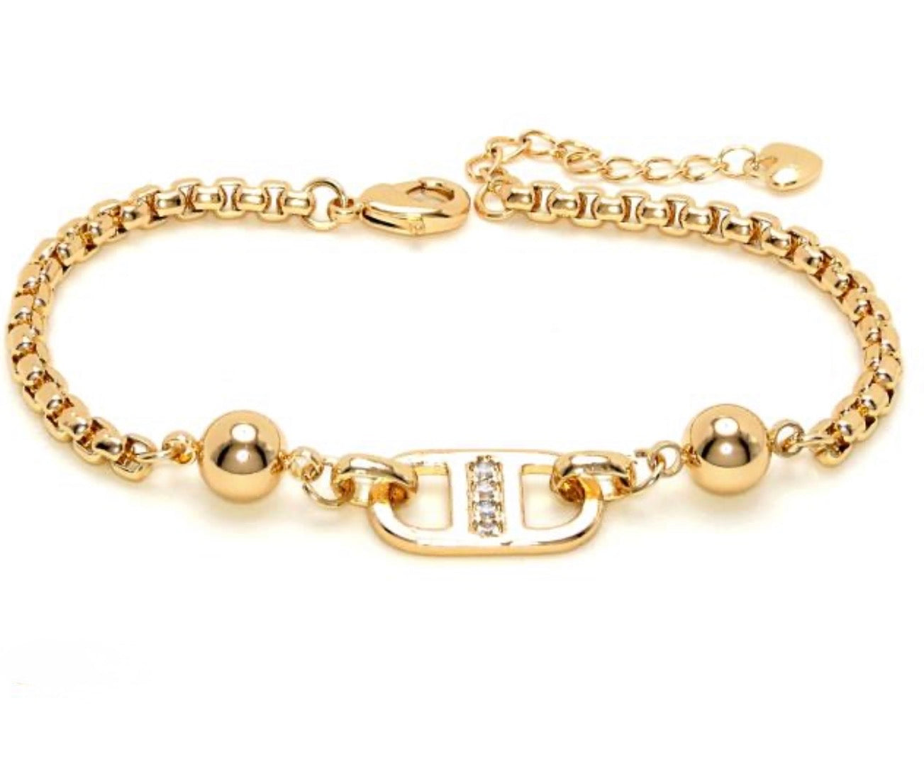 Pulsera cd oro laminado