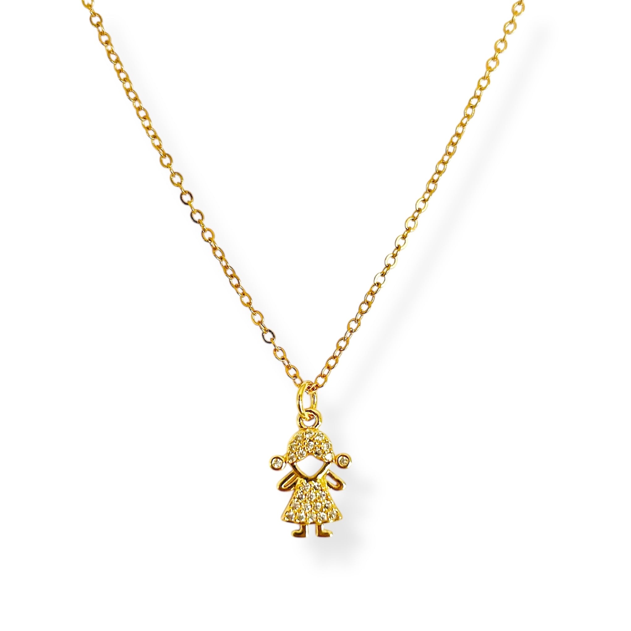 Cadena niña zirconia
