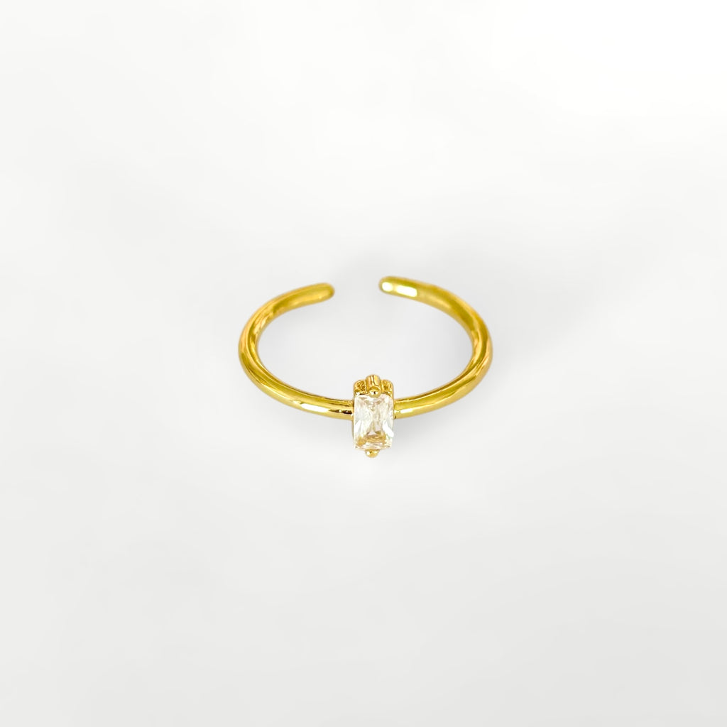 Anillo piedra zirconia mini
