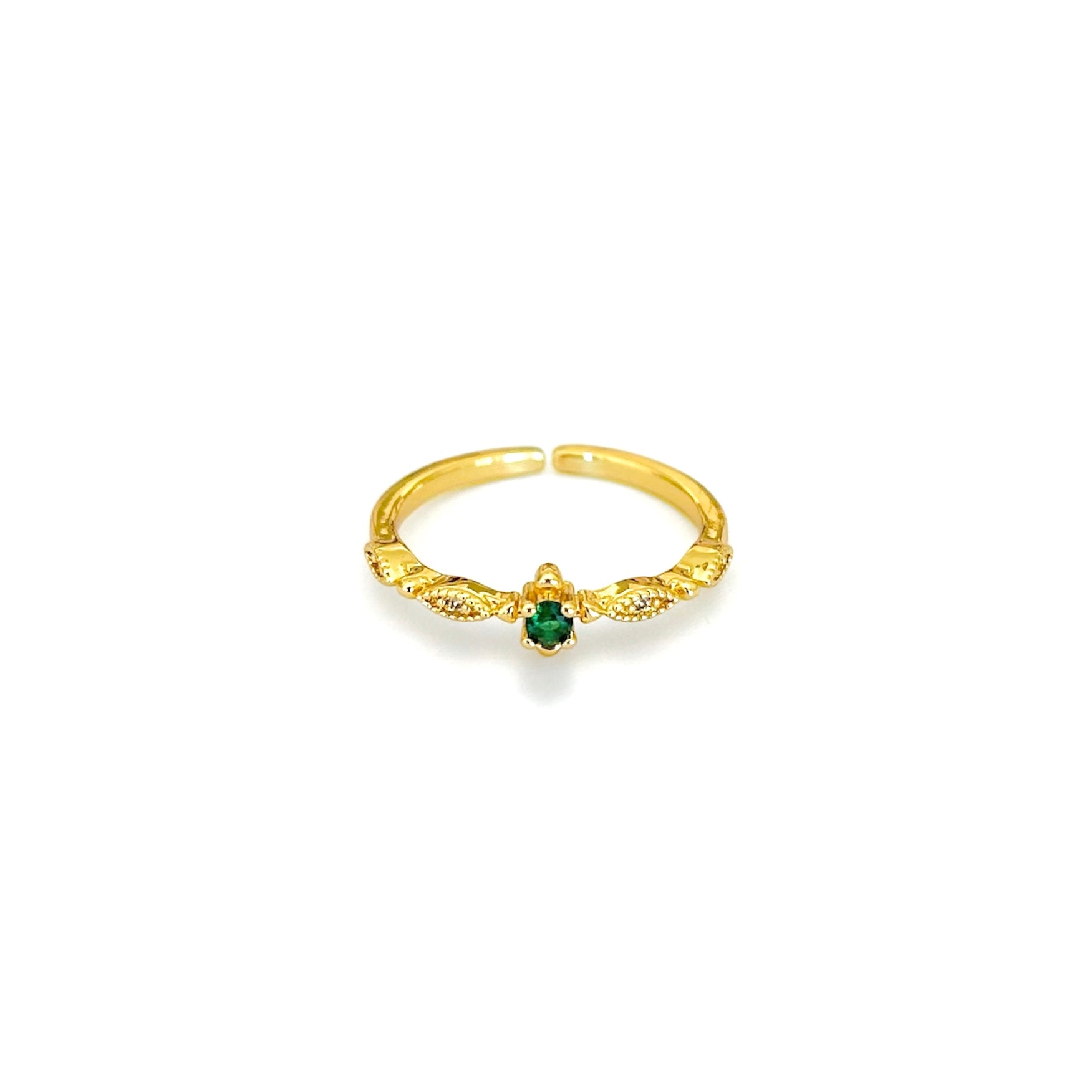 Anillo zirc verde mini