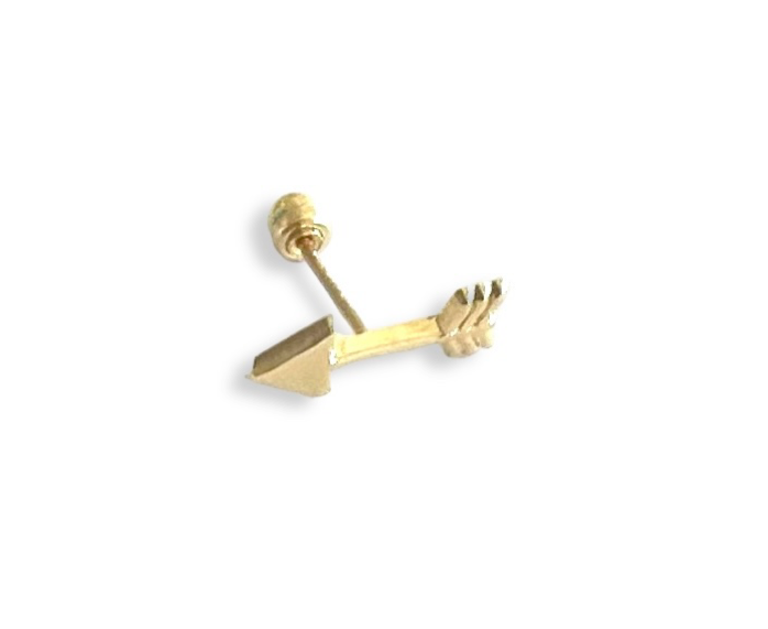 Piercing flecha oro 10k