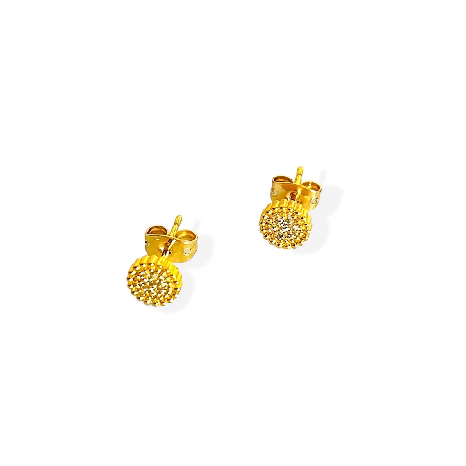 Aretes circulo zirconia