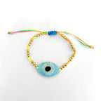 Rainbow blue Eye bracelet