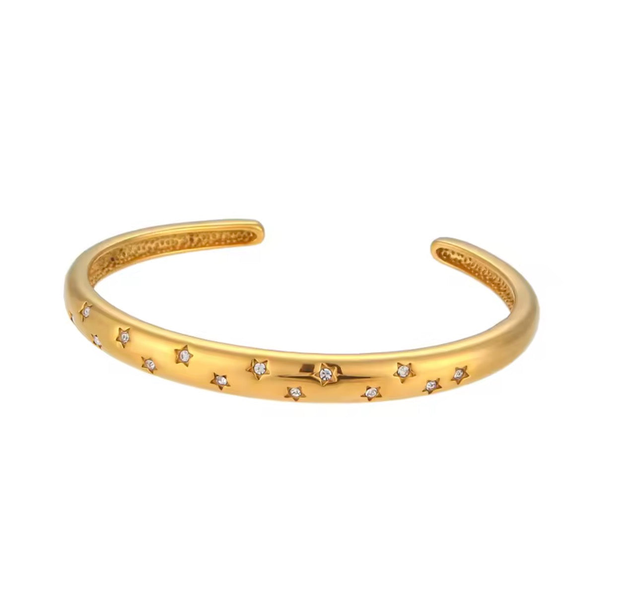 Brazalete dorado estrellas