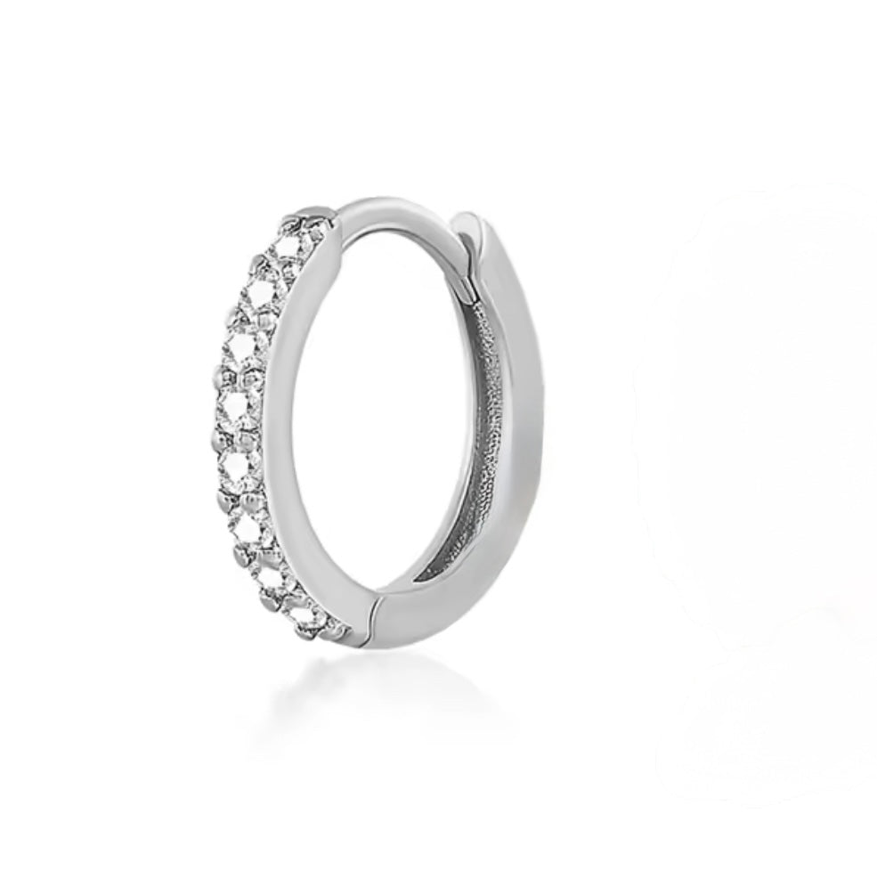 Piercing mini arracada plata