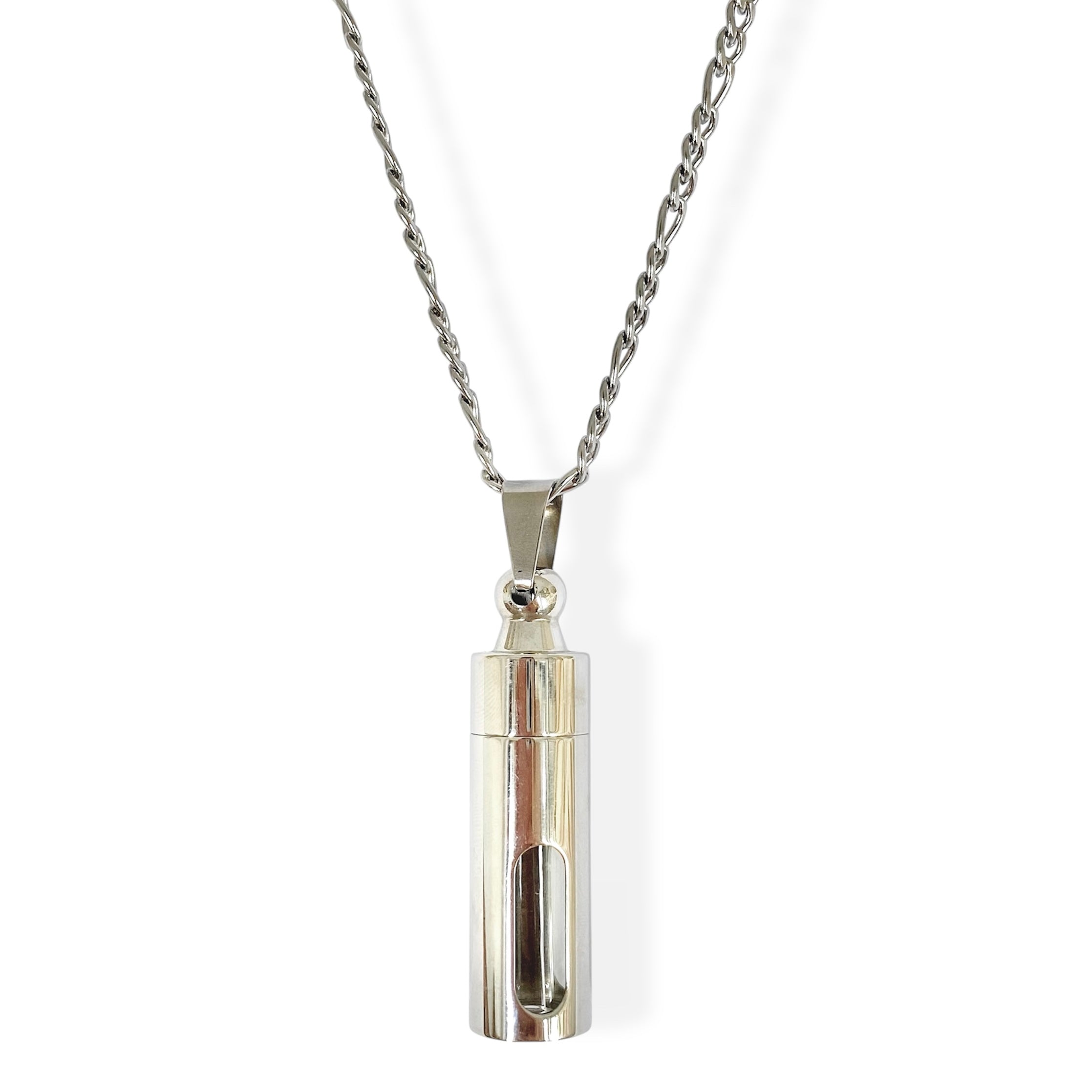 Cadena mini frasco acero inoxidable